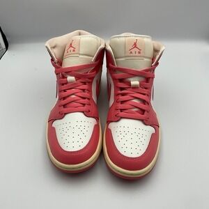 Nike Air Jordan 1 Mid Guava Ice Barely Orange Womens Size 10 BQ6472-109